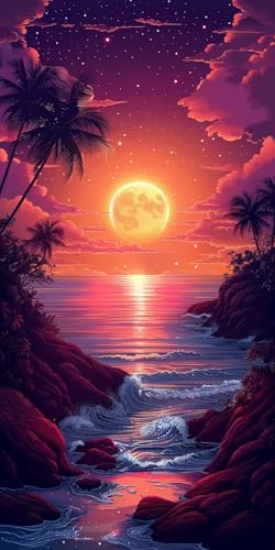 Malen Nach Zahlen Erwachsene Sonnenuntergang Malen Nach Zahlen Kits Sternenhimmel, DIY Set Erwachsene Paint by Numbers mit Pinseln, DIY Handgemalt Ölgemälde Kit für Deko Wohnzimmer 100x200cm 6-3618 Malen Nach Zahlen Erwachsene Sonnenuntergang Malen Nach Zahlen Kits Sternenhimmel, DIY Set Erwachsene Paint by Numbers mit Pinseln, DIY Handgemalt Ölgemälde Kit für Deko Wohnzimmer 100x200cm 6-3618 von KUEAJIOU