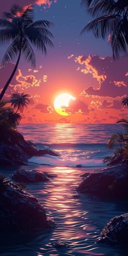 Malen Nach Zahlen Erwachsene Sonnenuntergang Malen Nach Zahlen Kits Strand, DIY Set Erwachsene Paint by Numbers mit Pinseln, DIY Handgemalt Ölgemälde Kit für Deko Wohnzimmer Geschenke 40x80cm 4-2086 Malen Nach Zahlen Erwachsene Sonnenuntergang Malen Nach Zahlen Kits Strand, DIY Set Erwachsene Paint by Numbers mit Pinseln, DIY Handgemalt Ölgemälde Kit für Deko Wohnzimmer Geschenke 40x80cm 4-2086 von KUEAJIOU