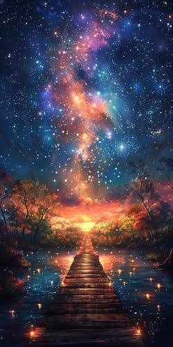 Malen Nach Zahlen Erwachsene Sternenhimmel, Malen Nach Zahlen Landschaft, Paint by Numbers mit Pinseln, DIY Handgemalt Ölgemälde Kit für Deko Wohnzimmer Geschenke und Wohnzimmer Deko 100x200cm T-8083 Malen Nach Zahlen Erwachsene Sternenhimmel, Malen Nach Zahlen Landschaft, Paint by Numbers mit Pinseln, DIY Handgemalt Ölgemälde Kit für Deko Wohnzimmer Geschenke und Wohnzimmer Deko 100x200cm T-8083 von KUEAJIOU