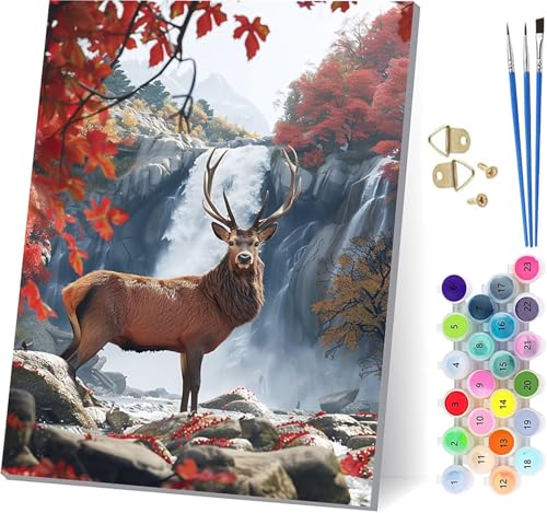 Malen Nach Zahlen Erwachsene Tier Malen Nach Zahlen, DIY Set Erwachsene Landschaft, Paint by Numbers Kits mit 3 Pinseln und Pigment, für Deko Wohnzimmer und Wanddeko Geschenke 100x130cm Y-9263 Malen Nach Zahlen Erwachsene Tier Malen Nach Zahlen, DIY Set Erwachsene Landschaft, Paint by Numbers Kits mit 3 Pinseln und Pigment, für Deko Wohnzimmer und Wanddeko Geschenke 100x130cm Y-9263 von KUEAJIOU