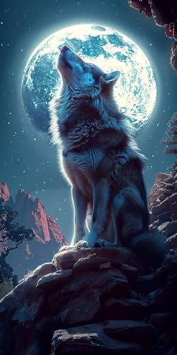 Malen Nach Zahlen Erwachsene Tier Malen Nach Zahlen Kits Wolf, DIY Set Erwachsene Paint by Numbers mit Pinseln und Acrylfarben, DIY Handgemalt Ölgemälde Kit für Deko Wohnzimmer 100x200cm 0-5059 Malen Nach Zahlen Erwachsene Tier Malen Nach Zahlen Kits Wolf, DIY Set Erwachsene Paint by Numbers mit Pinseln und Acrylfarben, DIY Handgemalt Ölgemälde Kit für Deko Wohnzimmer 100x200cm 0-5059 von KUEAJIOU