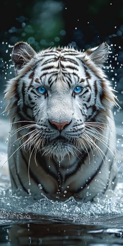Malen Nach Zahlen Erwachsene Tiger, Malen Nach Zahlen Tier, Paint by Numbers mit Pinseln und Acrylfarben, DIY Handgemalt Ölgemälde Kit für Deko Wohnzimmer und Wohnzimmer Deko Geschenke 40x70cm L-9799 Malen Nach Zahlen Erwachsene Tiger, Malen Nach Zahlen Tier, Paint by Numbers mit Pinseln und Acrylfarben, DIY Handgemalt Ölgemälde Kit für Deko Wohnzimmer und Wohnzimmer Deko Geschenke 40x70cm L-9799 von KUEAJIOU