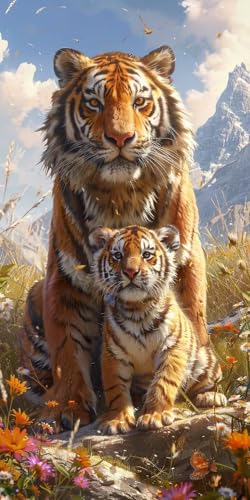 Malen Nach Zahlen Erwachsene Tiger Malen Nach Zahlen Kits Tier, DIY Set Erwachsene Paint by Numbers mit Pinseln und Acrylfarben, DIY Handgemalt Ölgemälde Kit für Deko Wohnzimmer 35x70cm C-6704 Malen Nach Zahlen Erwachsene Tiger Malen Nach Zahlen Kits Tier, DIY Set Erwachsene Paint by Numbers mit Pinseln und Acrylfarben, DIY Handgemalt Ölgemälde Kit für Deko Wohnzimmer 35x70cm C-6704 von KUEAJIOU
