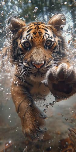 Malen Nach Zahlen Erwachsene Tiger Malen Nach Zahlen Kits Tier, DIY Set Erwachsene Paint by Numbers mit Pinseln und Acrylfarben, DIY Handgemalt Ölgemälde Kit für Deko Wohnzimmer 60x120cm I-8018 Malen Nach Zahlen Erwachsene Tiger Malen Nach Zahlen Kits Tier, DIY Set Erwachsene Paint by Numbers mit Pinseln und Acrylfarben, DIY Handgemalt Ölgemälde Kit für Deko Wohnzimmer 60x120cm I-8018 von KUEAJIOU