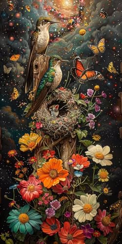 Malen Nach Zahlen Erwachsene Vogel, Malen Nach Zahlen Schmetterling, Paint by Numbers mit Pinseln und Acrylfarben, DIY Handgemalt Ölgemälde Kit für Deko Wohnzimmer und Wohnzimmer Deko 70x140cm 5-6986 Malen Nach Zahlen Erwachsene Vogel, Malen Nach Zahlen Schmetterling, Paint by Numbers mit Pinseln und Acrylfarben, DIY Handgemalt Ölgemälde Kit für Deko Wohnzimmer und Wohnzimmer Deko 70x140cm 5-6986 von KUEAJIOU