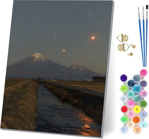 Malen Nach Zahlen Erwachsene Vulkan Fuji Malen Nach Zahlen, DIY Set Erwachsene Landschaft, Paint by Numbers Kits mit 3 Pinseln und Pigment, für Deko Wohnzimmer und Wanddeko Geschenke 100x130cm U-5124 Malen Nach Zahlen Erwachsene Vulkan Fuji Malen Nach Zahlen, DIY Set Erwachsene Landschaft, Paint by Numbers Kits mit 3 Pinseln und Pigment, für Deko Wohnzimmer und Wanddeko Geschenke 100x130cm U-5124 von KUEAJIOU