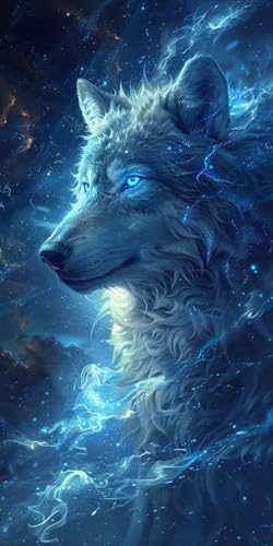 Malen Nach Zahlen Erwachsene Wolf, Malen Nach Zahlen Flamme, Paint by Numbers mit Pinseln und Acrylfarben, DIY Handgemalt Ölgemälde Kit für Deko Wohnzimmer und Wohnzimmer Deko Geschenke 35x70cm F-6275 Malen Nach Zahlen Erwachsene Wolf, Malen Nach Zahlen Flamme, Paint by Numbers mit Pinseln und Acrylfarben, DIY Handgemalt Ölgemälde Kit für Deko Wohnzimmer und Wohnzimmer Deko Geschenke 35x70cm F-6275 von KUEAJIOU