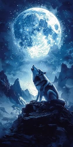 Malen Nach Zahlen Erwachsene Wolf, Malen Nach Zahlen Tier, Paint by Numbers mit Pinseln und Acrylfarben, DIY Handgemalt Ölgemälde Kit für Deko Wohnzimmer und Wohnzimmer Deko Geschenke 30x60cm 8-8471 Malen Nach Zahlen Erwachsene Wolf, Malen Nach Zahlen Tier, Paint by Numbers mit Pinseln und Acrylfarben, DIY Handgemalt Ölgemälde Kit für Deko Wohnzimmer und Wohnzimmer Deko Geschenke 30x60cm 8-8471 von KUEAJIOU