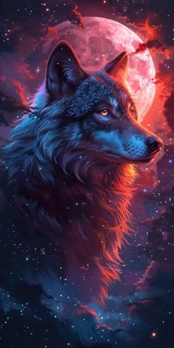 Malen Nach Zahlen Erwachsene Wolf Malen Nach Zahlen Kits Landschaft, DIY Set Erwachsene Paint by Numbers mit Pinseln und Acrylfarben, DIY Handgemalt Ölgemälde Kit für Deko Wohnzimmer 60x120cm 3-9593 Malen Nach Zahlen Erwachsene Wolf Malen Nach Zahlen Kits Landschaft, DIY Set Erwachsene Paint by Numbers mit Pinseln und Acrylfarben, DIY Handgemalt Ölgemälde Kit für Deko Wohnzimmer 60x120cm 3-9593 von KUEAJIOU