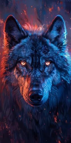 Malen Nach Zahlen Erwachsene Wolf Malen Nach Zahlen Kits Tier, DIY Set Erwachsene Paint by Numbers mit Pinseln und Acrylfarben, DIY Handgemalt Ölgemälde Kit für Deko Wohnzimmer Geschenke 40x80cm D-677 Malen Nach Zahlen Erwachsene Wolf Malen Nach Zahlen Kits Tier, DIY Set Erwachsene Paint by Numbers mit Pinseln und Acrylfarben, DIY Handgemalt Ölgemälde Kit für Deko Wohnzimmer Geschenke 40x80cm D-677 von KUEAJIOU