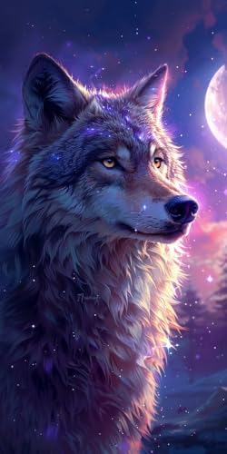 Malen Nach Zahlen Erwachsene Wolf Malen Nach Zahlen Kits Tier, DIY Set Erwachsene Paint by Numbers mit Pinseln und Acrylfarben, DIY Handgemalt Ölgemälde Kit für Deko Wohnzimmer Geschenke 40x85cm C-671 Malen Nach Zahlen Erwachsene Wolf Malen Nach Zahlen Kits Tier, DIY Set Erwachsene Paint by Numbers mit Pinseln und Acrylfarben, DIY Handgemalt Ölgemälde Kit für Deko Wohnzimmer Geschenke 40x85cm C-671 von KUEAJIOU
