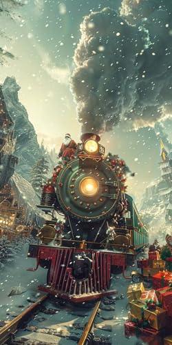 Malen Nach Zahlen Erwachsene Zug Malen Nach Zahlen Kits Schneeszene, DIY Set Erwachsene Paint by Numbers mit Pinseln und Acrylfarben, DIY Handgemalt Ölgemälde Kit für Deko Wohnzimmer 40x85cm 7-8265 Malen Nach Zahlen Erwachsene Zug Malen Nach Zahlen Kits Schneeszene, DIY Set Erwachsene Paint by Numbers mit Pinseln und Acrylfarben, DIY Handgemalt Ölgemälde Kit für Deko Wohnzimmer 40x85cm 7-8265 von KUEAJIOU