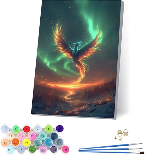PhöNix Malen Nach Zahlen Erwachsene Mit Rahmen, Malen Nach Zahlen Sonnenuntergang, DIY Set Erwachsene Mit 3 Pinseln und Acrylfarbe, Deko Wohnzimmer und Wanddeko, Geschenke für Frauen 70x95cm F-8903 PhöNix Malen Nach Zahlen Erwachsene Mit Rahmen, Malen Nach Zahlen Sonnenuntergang, DIY Set Erwachsene Mit 3 Pinseln und Acrylfarbe, Deko Wohnzimmer und Wanddeko, Geschenke für Frauen 70x95cm F-8903 von KUEAJIOU