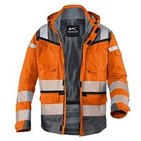 KÜBLER® unisex Warnjacke Winter REFLECTIQ warnorange, anthrazit Größe 2XL von KÜBLER®