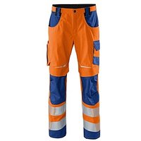 KÜBLER® unisex Warnschutzhose REFLECTIQ orange, kornblau Größe 110 von KÜBLER®