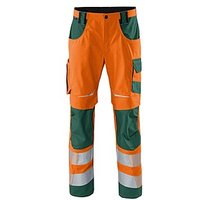 KÜBLER® unisex Warnschutzhose REFLECTIQ orange, moosgrün Größe 110 von KÜBLER®