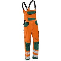 KÜBLER® unisex Warnschutz-Latzhose REFLECTIQ orange, moosgrün Größe 44 KÜBLER® unisex Warnschutz-Latzhose REFLECTIQ orange, moosgrün Größe 44 von KÜBLER®
