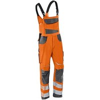 KÜBLER® unisex Warnschutz-Latzhose REFLECTIQ warnorange, anthrazit Größe 44 von KÜBLER®