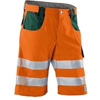 KÜBLER® unisex Warnschutzhose kurz REFLECTIQ orange, moosgrün Größe 46 von KÜBLER®