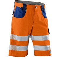 KÜBLER® unisex Warnschutzhose kurz REFLECTIQ orange, kornblau Größe 54 von KÜBLER®