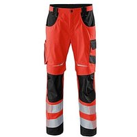 KÜBLER® unisex Warnschutzhose REFLECTIQ rot, schwarz Größe 106 von KÜBLER®