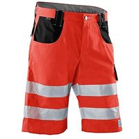 KÜBLER® unisex Warnschutzhose kurz REFLECTIQ rot, schwarz Größe 44 von KÜBLER®