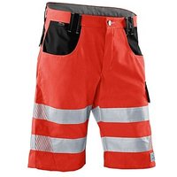 KÜBLER® unisex Warnschutzhose kurz REFLECTIQ rot, schwarz Größe 46 von KÜBLER®