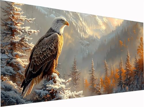 5D Diamond Painting Adler Diamond Painting Erwachsene Groß XXL 300x100cm, DIY Landschaft Stickerei Cross Stickerei Set, Diamant Malerei Bastelset Erwachsene, für Deko Wohnzimmer Geschenke D-7141 5D Diamond Painting Adler Diamond Painting Erwachsene Groß XXL 300x100cm, DIY Landschaft Stickerei Cross Stickerei Set, Diamant Malerei Bastelset Erwachsene, für Deko Wohnzimmer Geschenke D-7141 von KUEGDUNG