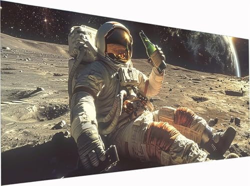 5D Diamond Painting Astronaut Diamond Painting Erwachsene Groß XXL 300x100cm, DIY Planet Stickerei Cross Stickerei Set, Diamant Malerei Bastelset Erwachsene, für Deko Wohnzimmer Geschenke 2-6713 5D Diamond Painting Astronaut Diamond Painting Erwachsene Groß XXL 300x100cm, DIY Planet Stickerei Cross Stickerei Set, Diamant Malerei Bastelset Erwachsene, für Deko Wohnzimmer Geschenke 2-6713 von KUEGDUNG