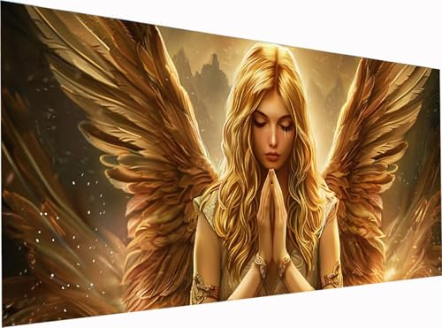 5D Diamond Painting Engel Diamond Painting Erwachsene Groß XXL 120x60cm, DIY Frau Stickerei Cross Stickerei Set, Diamant Malerei Bastelset Erwachsene, Mosaikherstellung, für Deko Wohnzimmer M-7510 5D Diamond Painting Engel Diamond Painting Erwachsene Groß XXL 120x60cm, DIY Frau Stickerei Cross Stickerei Set, Diamant Malerei Bastelset Erwachsene, Mosaikherstellung, für Deko Wohnzimmer M-7510 von KUEGDUNG