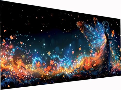5D Diamond Painting Engel Diamond Painting Erwachsene Groß XXL 300x100cm, DIY Blume Stickerei Cross Stickerei Set, Diamant Malerei Bastelset Erwachsene, Mosaikherstellung, für Deko Wohnzimmer D-7940 5D Diamond Painting Engel Diamond Painting Erwachsene Groß XXL 300x100cm, DIY Blume Stickerei Cross Stickerei Set, Diamant Malerei Bastelset Erwachsene, Mosaikherstellung, für Deko Wohnzimmer D-7940 von KUEGDUNG