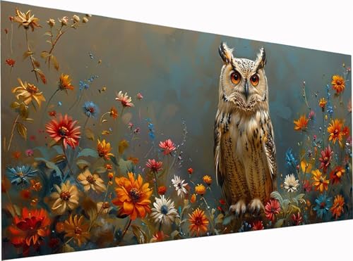 5D Diamond Painting Eule Diamond Painting Erwachsene Groß XXL 300x100cm, DIY Blume Stickerei Cross Stickerei Set, Diamant Malerei Bastelset Erwachsene, Mosaikherstellung, für Deko Wohnzimmer 6-4128 5D Diamond Painting Eule Diamond Painting Erwachsene Groß XXL 300x100cm, DIY Blume Stickerei Cross Stickerei Set, Diamant Malerei Bastelset Erwachsene, Mosaikherstellung, für Deko Wohnzimmer 6-4128 von KUEGDUNG