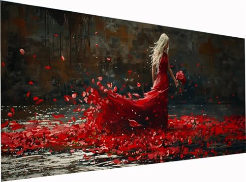 5D Diamond Painting Frau Diamond Painting Erwachsene Groß XXL 100x50cm, DIY Blume Stickerei Cross Stickerei Set, Diamant Malerei Bastelset Erwachsene, Mosaikherstellung, für Deko Wohnzimmer I-8532 5D Diamond Painting Frau Diamond Painting Erwachsene Groß XXL 100x50cm, DIY Blume Stickerei Cross Stickerei Set, Diamant Malerei Bastelset Erwachsene, Mosaikherstellung, für Deko Wohnzimmer I-8532 von KUEGDUNG