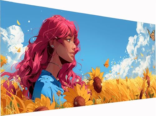 5D Diamond Painting Frau Diamond Painting Erwachsene Groß XXL 300x100cm, DIY Sonnenblume Stickerei Cross Stickerei Set, Diamant Malerei Bastelset Erwachsene, für Deko Wohnzimmer Geschenke O-4597 5D Diamond Painting Frau Diamond Painting Erwachsene Groß XXL 300x100cm, DIY Sonnenblume Stickerei Cross Stickerei Set, Diamant Malerei Bastelset Erwachsene, für Deko Wohnzimmer Geschenke O-4597 von KUEGDUNG