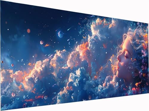 5D Diamond Painting Frau Diamond Painting Erwachsene Groß XXL 300x100cm, DIY Wolke Stickerei Cross Stickerei Set, Diamant Malerei Bastelset Erwachsene, Mosaikherstellung, für Deko Wohnzimmer I-6701 5D Diamond Painting Frau Diamond Painting Erwachsene Groß XXL 300x100cm, DIY Wolke Stickerei Cross Stickerei Set, Diamant Malerei Bastelset Erwachsene, Mosaikherstellung, für Deko Wohnzimmer I-6701 von KUEGDUNG