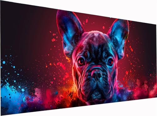 5D Diamond Painting Hund Diamond Painting Erwachsene Groß XXL 60x30cm, DIY Tier Stickerei Cross Stickerei Set, Diamant Malerei Bastelset Erwachsene, Mosaikherstellung, für Deko Wohnzimmer 4-1943 5D Diamond Painting Hund Diamond Painting Erwachsene Groß XXL 60x30cm, DIY Tier Stickerei Cross Stickerei Set, Diamant Malerei Bastelset Erwachsene, Mosaikherstellung, für Deko Wohnzimmer 4-1943 von KUEGDUNG