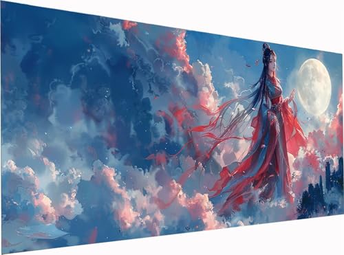 5D Diamond Painting Karikatur Diamond Painting Erwachsene Groß XXL 300x100cm, DIY Mond Stickerei Cross Stickerei Set, Diamant Malerei Bastelset Erwachsene, für Deko Wohnzimmer Geschenke W-5804 5D Diamond Painting Karikatur Diamond Painting Erwachsene Groß XXL 300x100cm, DIY Mond Stickerei Cross Stickerei Set, Diamant Malerei Bastelset Erwachsene, für Deko Wohnzimmer Geschenke W-5804 von KUEGDUNG