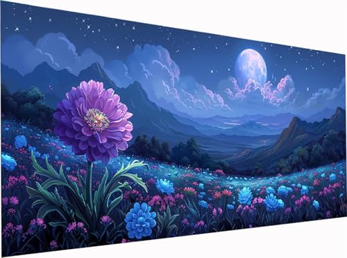 5D Diamond Painting Mond Diamond Painting Erwachsene Groß XXL 300x100cm, DIY Blume Stickerei Cross Stickerei Set, Diamant Malerei Bastelset Erwachsene, Mosaikherstellung, für Deko Wohnzimmer 4-1756 5D Diamond Painting Mond Diamond Painting Erwachsene Groß XXL 300x100cm, DIY Blume Stickerei Cross Stickerei Set, Diamant Malerei Bastelset Erwachsene, Mosaikherstellung, für Deko Wohnzimmer 4-1756 von KUEGDUNG