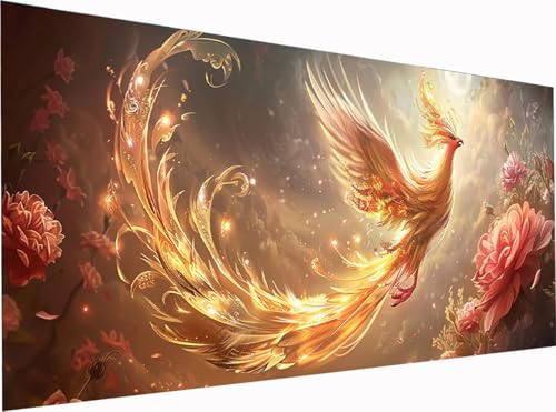 5D Diamond Painting PhöNix Diamond Painting Erwachsene Groß XXL 140x70cm, DIY Blume Stickerei Cross Stickerei Set, Diamant Malerei Bastelset Erwachsene, Mosaikherstellung, für Deko Wohnzimmer 8-2388 5D Diamond Painting PhöNix Diamond Painting Erwachsene Groß XXL 140x70cm, DIY Blume Stickerei Cross Stickerei Set, Diamant Malerei Bastelset Erwachsene, Mosaikherstellung, für Deko Wohnzimmer 8-2388 von KUEGDUNG