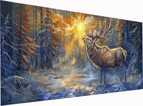 5D Diamond Painting Reh Diamond Painting Erwachsene Groß XXL 200x100cm, DIY Baum Stickerei Cross Stickerei Set, Diamant Malerei Bastelset Erwachsene, Mosaikherstellung, für Deko Wohnzimmer C-8031 5D Diamond Painting Reh Diamond Painting Erwachsene Groß XXL 200x100cm, DIY Baum Stickerei Cross Stickerei Set, Diamant Malerei Bastelset Erwachsene, Mosaikherstellung, für Deko Wohnzimmer C-8031 von KUEGDUNG