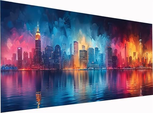 5D Diamond Painting Stadt Diamond Painting Erwachsene Groß XXL 300x100cm, DIY Nachtansicht Stickerei Cross Stickerei Set, Diamant Malerei Bastelset Erwachsene, für Deko Wohnzimmer Geschenke 3-1583 5D Diamond Painting Stadt Diamond Painting Erwachsene Groß XXL 300x100cm, DIY Nachtansicht Stickerei Cross Stickerei Set, Diamant Malerei Bastelset Erwachsene, für Deko Wohnzimmer Geschenke 3-1583 von KUEGDUNG