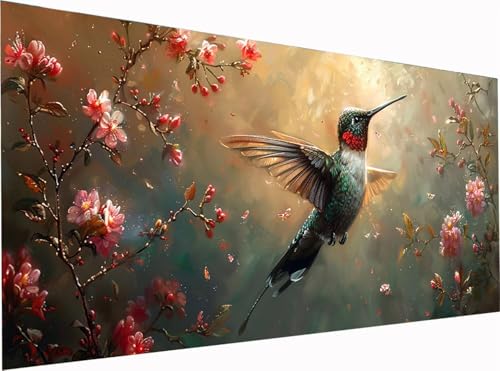 5D Diamond Painting Vogel Diamond Painting Erwachsene Groß XXL 300x100cm, DIY Blume Stickerei Cross Stickerei Set, Diamant Malerei Bastelset Erwachsene, Mosaikherstellung, für Deko Wohnzimmer 3-3063 5D Diamond Painting Vogel Diamond Painting Erwachsene Groß XXL 300x100cm, DIY Blume Stickerei Cross Stickerei Set, Diamant Malerei Bastelset Erwachsene, Mosaikherstellung, für Deko Wohnzimmer 3-3063 von KUEGDUNG