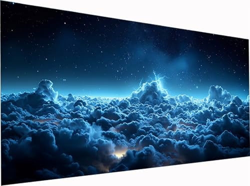 5D Diamond Painting Wolke Diamond Painting Erwachsene Groß XXL 300x100cm, DIY Sternenhimmel Stickerei Cross Stickerei Set, Diamant Malerei Bastelset Erwachsene, für Deko Wohnzimmer Geschenke W-1707 5D Diamond Painting Wolke Diamond Painting Erwachsene Groß XXL 300x100cm, DIY Sternenhimmel Stickerei Cross Stickerei Set, Diamant Malerei Bastelset Erwachsene, für Deko Wohnzimmer Geschenke W-1707 von KUEGDUNG