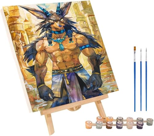 Anubis Malen Nach Zahlen Erwachsene mit Rahmen, Malen Nach Zahlen Abstrakt, DIY Set Erwachsene, Paint by Numbers Set mit Pinseln und Acrylfarben, Deko Wohnzimmer, Geschenke für Frauen 70x95cm 5-3797 Anubis Malen Nach Zahlen Erwachsene mit Rahmen, Malen Nach Zahlen Abstrakt, DIY Set Erwachsene, Paint by Numbers Set mit Pinseln und Acrylfarben, Deko Wohnzimmer, Geschenke für Frauen 70x95cm 5-3797 von KUEGDUNG