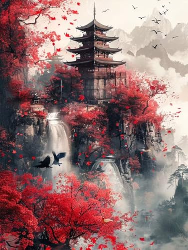 Architektur Malen Nach Zahlen Erwachsene mit Rahmen, Malen Nach Zahlen Vogel, DIY Set Erwachsene, Paint by Numbers Set mit Pinseln und Acrylfarben, Deko Wohnzimmer, Geschenke für Frauen 70x95cm B-7903 Architektur Malen Nach Zahlen Erwachsene mit Rahmen, Malen Nach Zahlen Vogel, DIY Set Erwachsene, Paint by Numbers Set mit Pinseln und Acrylfarben, Deko Wohnzimmer, Geschenke für Frauen 70x95cm B-7903 von KUEGDUNG