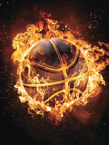 Basketball Malen Nach Zahlen Erwachsene, Flamme Malen Nach Zahlen, DIY Handgemalt Ölgemälde Kit Mit 3 Pinseln und Acrylfarbe, Paint by Numbers Bastelset Erwachsene für Deko Wohnzimmer 70x95cm 0-1333 Basketball Malen Nach Zahlen Erwachsene, Flamme Malen Nach Zahlen, DIY Handgemalt Ölgemälde Kit Mit 3 Pinseln und Acrylfarbe, Paint by Numbers Bastelset Erwachsene für Deko Wohnzimmer 70x95cm 0-1333 von KUEGDUNG