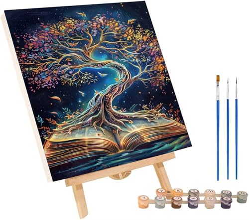 Baum Des Lebens Malen Nach Zahlen Erwachsene mit Rahmen, Malen Nach Zahlen Buch, DIY Set Erwachsene, Paint by Numbers Set mit Pinseln und Acrylfarben, Deko Wohnzimmer Geschenke 70x95cm M-7759 Baum Des Lebens Malen Nach Zahlen Erwachsene mit Rahmen, Malen Nach Zahlen Buch, DIY Set Erwachsene, Paint by Numbers Set mit Pinseln und Acrylfarben, Deko Wohnzimmer Geschenke 70x95cm M-7759 von KUEGDUNG