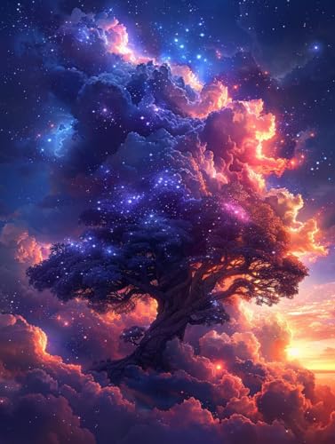 Baum Des Lebens Malen Nach Zahlen Erwachsene mit Rahmen, Malen Nach Zahlen Sternenhimmel, DIY Set Erwachsene, Paint by Numbers Set mit Pinseln und Acrylfarben, Deko Wohnzimmer Geschenke 70x95cm R-2462 Baum Des Lebens Malen Nach Zahlen Erwachsene mit Rahmen, Malen Nach Zahlen Sternenhimmel, DIY Set Erwachsene, Paint by Numbers Set mit Pinseln und Acrylfarben, Deko Wohnzimmer Geschenke 70x95cm R-2462 von KUEGDUNG