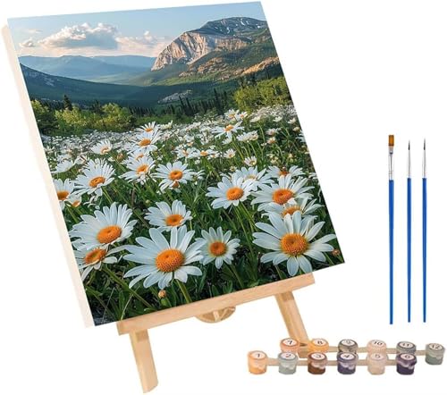 Blume Malen Nach Zahlen Erwachsene mit Rahmen, Malen Nach Zahlen Berg, DIY Set Erwachsene, Paint by Numbers Set mit Pinseln und Acrylfarben, Deko Wohnzimmer, Geschenke für Frauen 100x130cm I-1150 Blume Malen Nach Zahlen Erwachsene mit Rahmen, Malen Nach Zahlen Berg, DIY Set Erwachsene, Paint by Numbers Set mit Pinseln und Acrylfarben, Deko Wohnzimmer, Geschenke für Frauen 100x130cm I-1150 von KUEGDUNG