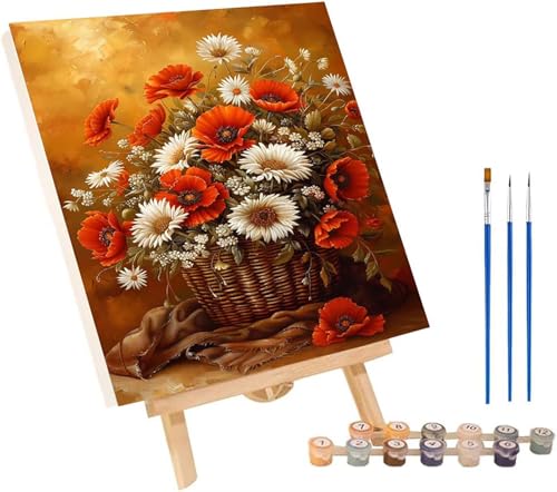 Blume Malen Nach Zahlen Erwachsene mit Rahmen, Malen Nach Zahlen Pflanzen, DIY Set Erwachsene, Paint by Numbers Set mit Pinseln und Acrylfarben, Deko Wohnzimmer, Geschenke für Frauen 70x95cm 5-5214 Blume Malen Nach Zahlen Erwachsene mit Rahmen, Malen Nach Zahlen Pflanzen, DIY Set Erwachsene, Paint by Numbers Set mit Pinseln und Acrylfarben, Deko Wohnzimmer, Geschenke für Frauen 70x95cm 5-5214 von KUEGDUNG